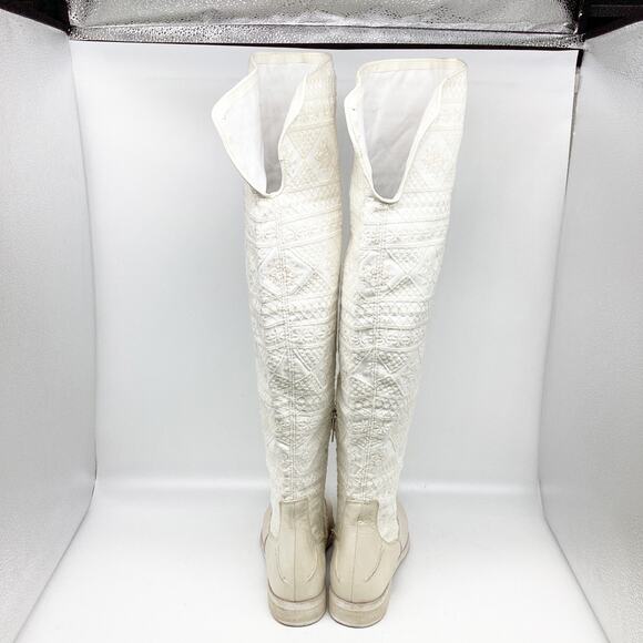 Free People Women's Bren OTK Crochet Western Cowgirl Boots Size US 8 EU 38 - Picture 5 of 15